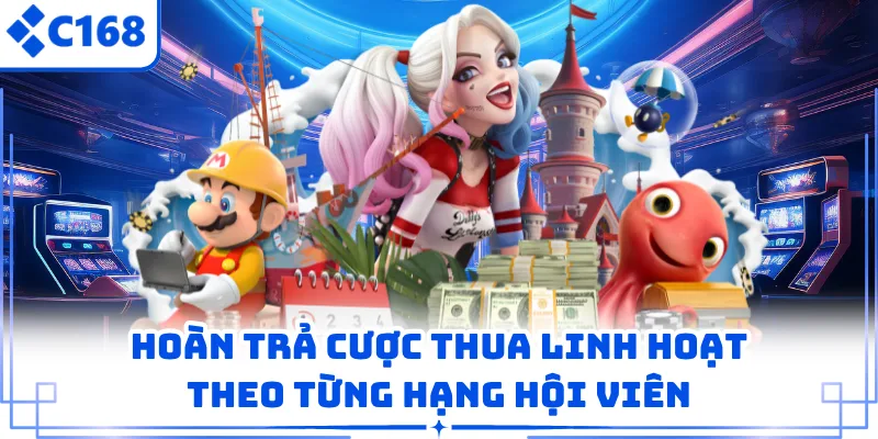 Hoàn trả cược thua linh hoạt theo từng hạng hội viên