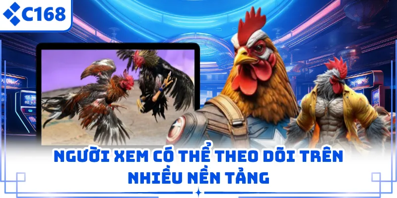 Người xem có thể theo dõi trên nhiều nền tảng
